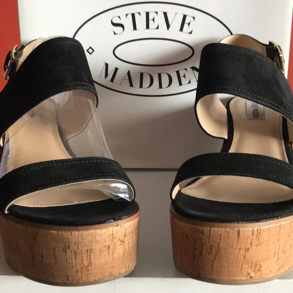 STEVE MADDEN SUMMER CAYTLN SUEDE PLATFORMS